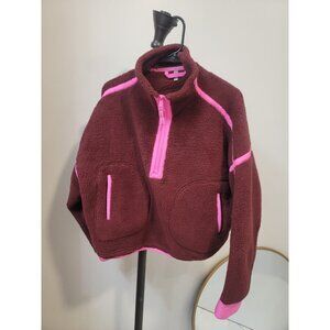 FP Movement Mountain High Half Zip Fleece Maroon , Size M